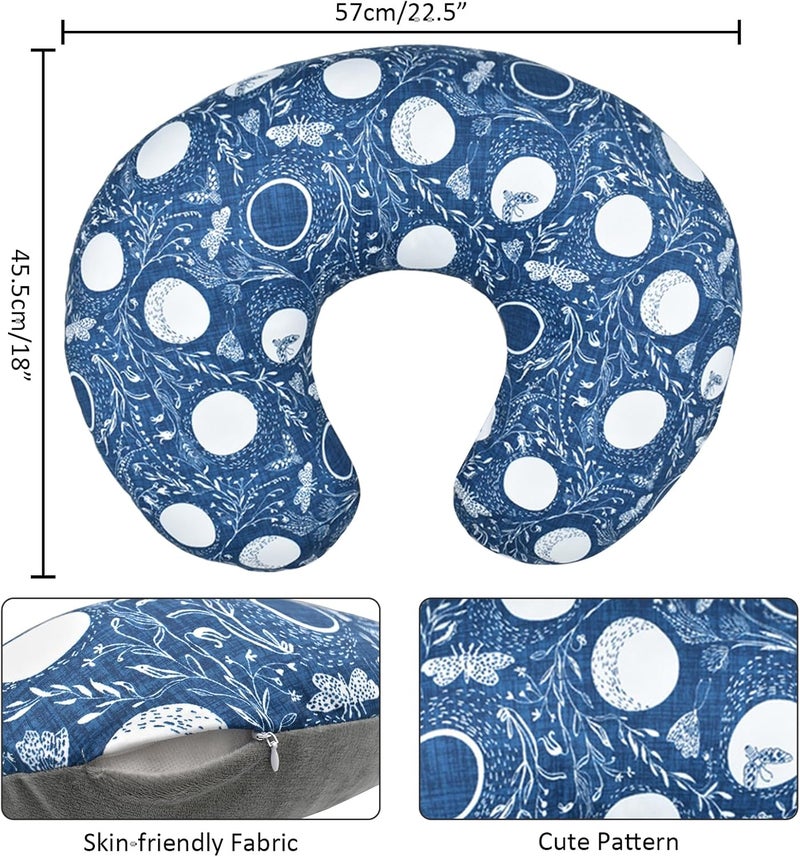 Winmany Baby Nursing Pillow Cover Newborn Removable Breastfeeding Pillowcover Cute Pattern Girls Boys Nursing Pillowcase for Breast and Bottole Feeding - Image 4